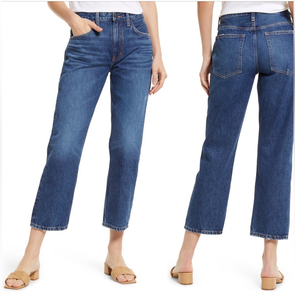 ETICA Rhea Mid Rise Straight Cropped Ankle Jeans Size 29